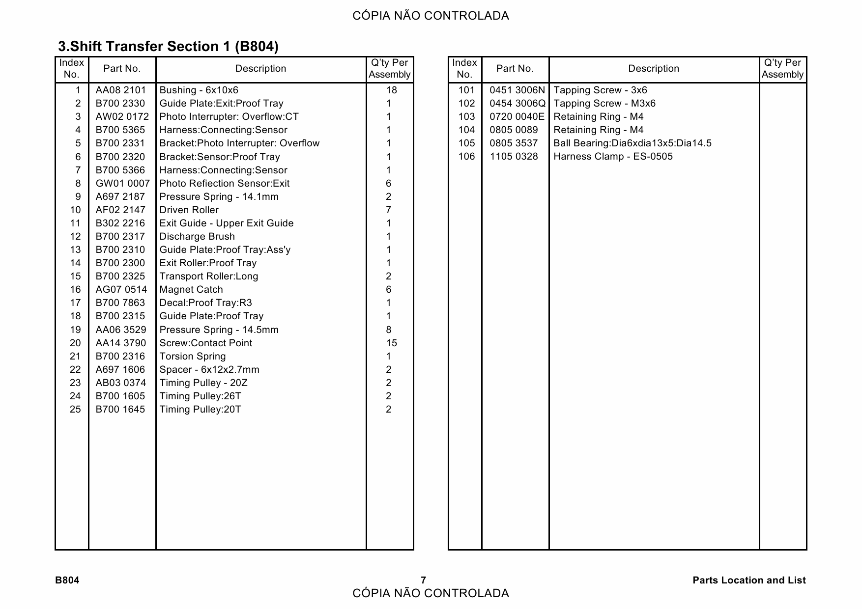 RICOH Options B804 BOOKLET-FINISHER-SR3020 Parts Catalog PDF download-4